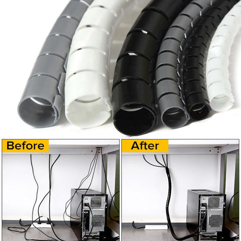 CableKing™ Smart Flexible Spiral Cable Organizer
