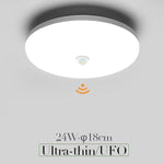 Modern LED Ceiling Lamp with Dynamic PIR Motion Sensor