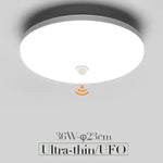Modern LED Ceiling Lamp with Dynamic PIR Motion Sensor
