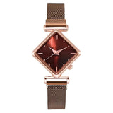 Luxury Women's Square Diamond Watch