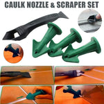 Caulk Nozzle & Scraper Tool Set