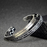 ROLO - Open Ruler Bracelet   316L Titanium Steel - Indigo-Temple
