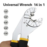14 in 1 Universal Adjustable Torque Wrench
