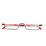 Light Half Frame Prescription Reading Glasses With Case