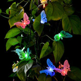 Solar Powered Butterfly Waterproof Led Fairy Lights