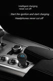 Car Bluetooth intelligent  In-Ear Earphones safety + USB charger - Indigo-Temple