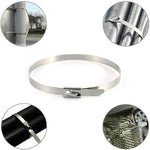 Multi-Purpose Stainless Steel Zip Ties (100pcs)
