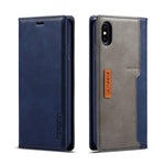 Luxurious Magnetic Leather iPhone Flip Case