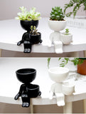 Humanoid Ceramic Flower Pot Vase