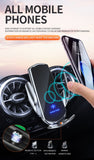 Automatic 3 in 1 Smart 15W Fast Wireless Charger Phone Mount