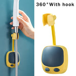 Punch-Free Adjustable Shower Bracket with Hooks