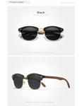 KINGSEVEN™ Black Walnut Wooden Polarized Sunglasses