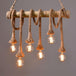 Decorative Retro Vintage Hemp Rope Lamp - Indigo-Temple