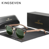 KINGSEVEN™ Black Walnut Wooden Polarized Sunglasses