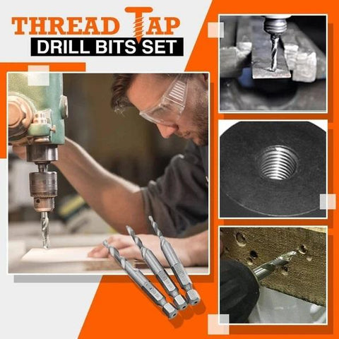 Thread Tap High-Speed Steel (HSS) Drill Bits Set (6pcs)