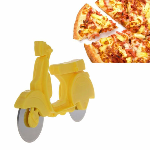 Motorcycle  Pizza Cutter - Indigo-Temple