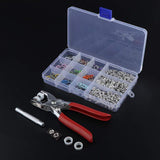Metal Snaps Buttons with Fastener Pliers Press Kit
