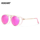 KDEAM™ Retro Steampunk Clip On Sunglasses
