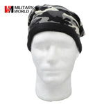 Tactical  3 in 1 Camo Hat /Face Mask/ Scarf - Indigo-Temple