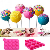 Lollipop Pop 12 Holes Mould Silicone Shape - Indigo-Temple