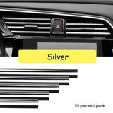 Stylish Car AC Vent Decor Strips (10 pcs)