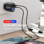 USLION™ QC 3.0 USB 48W 4 Port Fast Charger