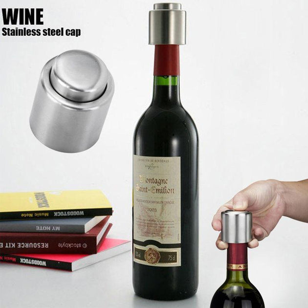 Stainless Steel Vacuum Wine Sealer - Indigo-Temple