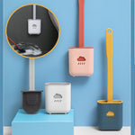 Wall Hanging Smart Silicone Toilet Brush