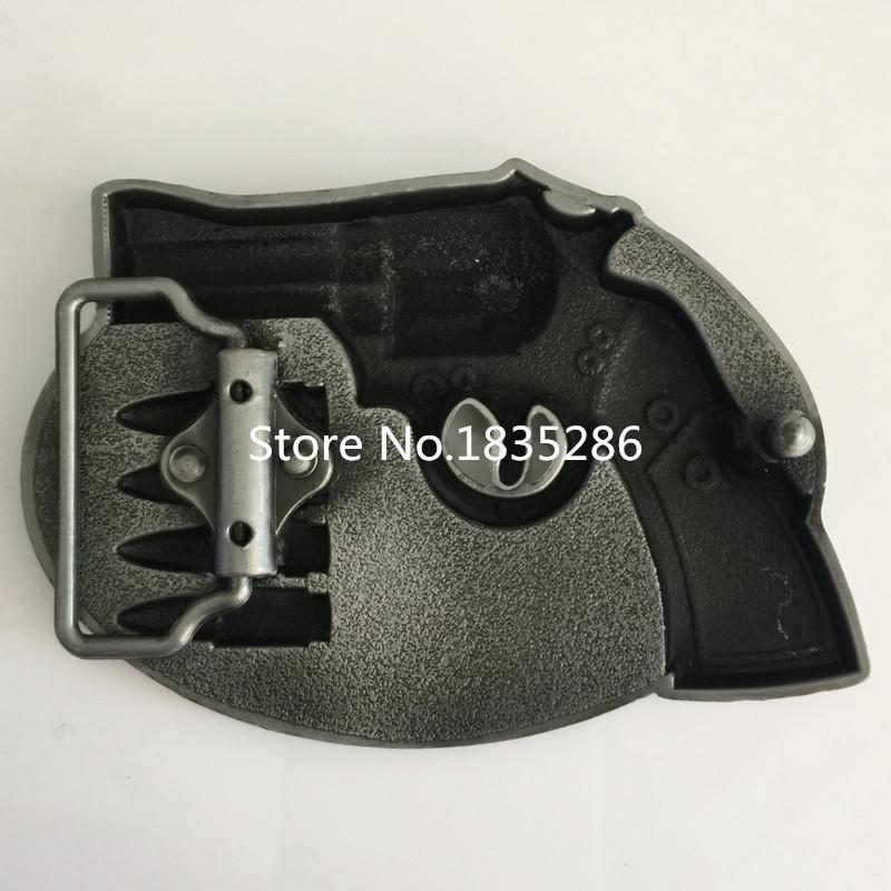 Gun Metal belt buckle - Indigo-Temple