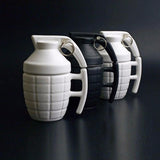 Ceramic Lidded Grenade Mug - Indigo-Temple
