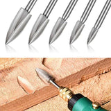 Wood Carving & Engraving HSS Drill Bit Set (5pc)