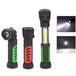 3 in 1  Stretchable 10W COB LED Torch With Strong Magnet - Indigo-Temple