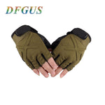 Half Finger Army Gloves - Indigo-Temple