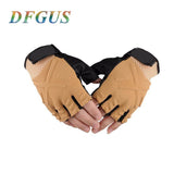 Half Finger Army Gloves - Indigo-Temple