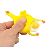 Squeeze Chicken  Splat Egg  Key Chain - Indigo-Temple