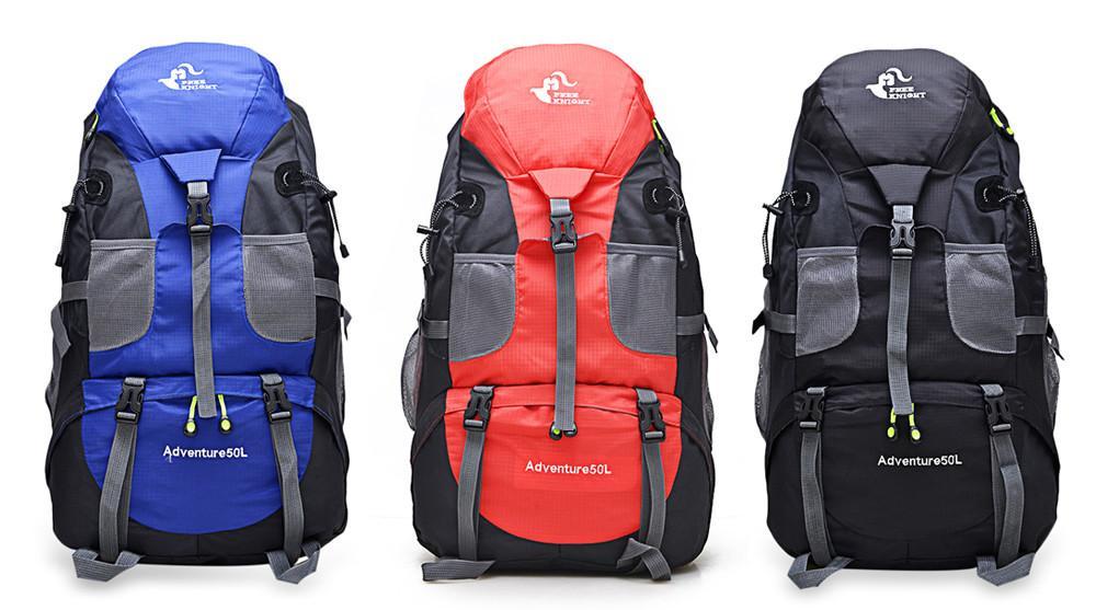 50L Outdoor Backpack - Indigo-Temple