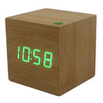 Wooden LED Multi Alarm Clock - Indigo-Temple