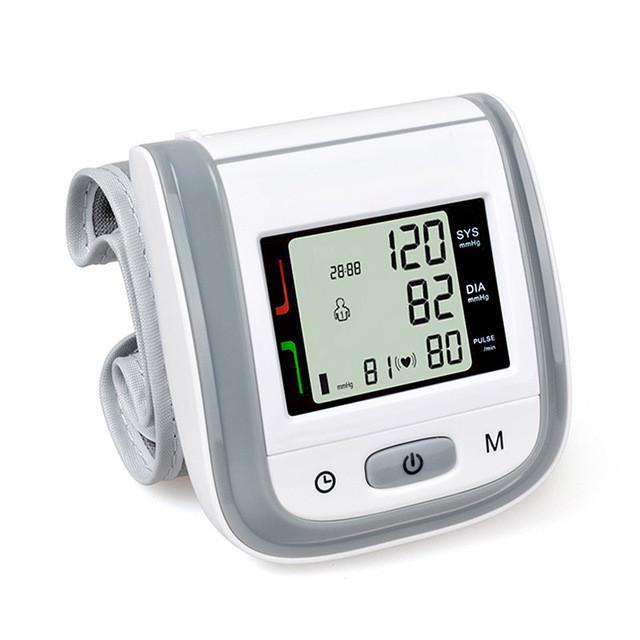 Automatic Digital Wrist Blood Pressure Monitor - Indigo-Temple