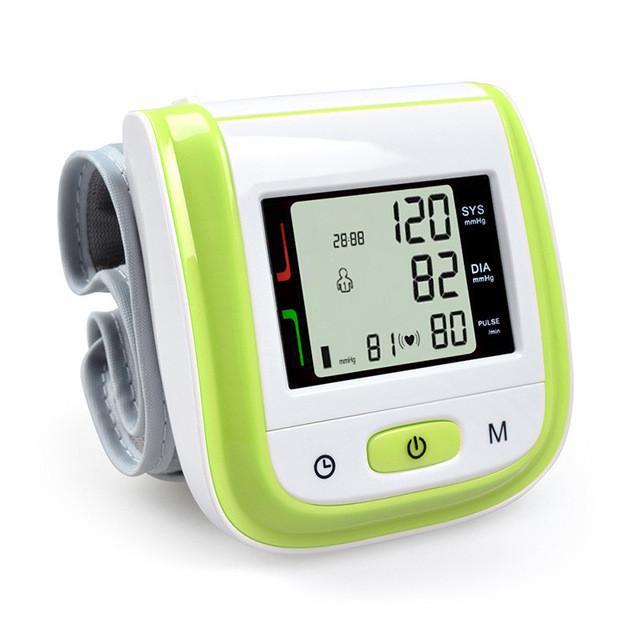 Automatic Digital Wrist Blood Pressure Monitor - Indigo-Temple