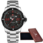G309 STAINLESS STEEL ARMY WATCH (4 COLORS) - Indigo-Temple