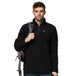 Men's Winter Fleece Softshell Jacket - Indigo-Temple