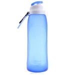 Foldable Silicone Water Bottle - Indigo-Temple