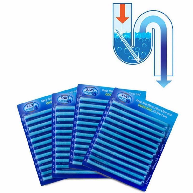 Sani Sticks Drain Cleaner Deodorizer ( 12pcs/row ) - Indigo-Temple