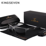KINGSEVEN™ Magnesium Polarized Men's Sporty Sunglasses - Indigo-Temple
