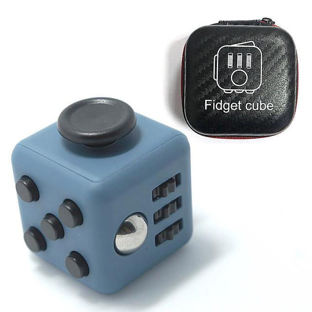 Designer Fidget Cube + Case - Indigo-Temple