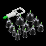 VACUUM CUPPING THERAPY SET - 12 CUPS - Indigo-Temple