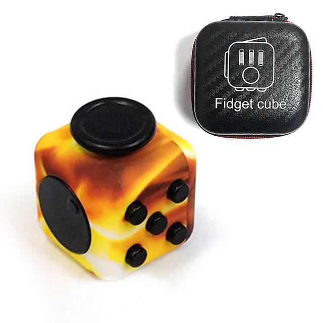 Designer Fidget Cube + Case - Indigo-Temple
