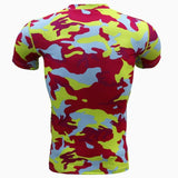 Camouflage Breathable Tactical T-Shirt - Indigo-Temple