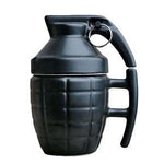 Ceramic Lidded Grenade Mug - Indigo-Temple