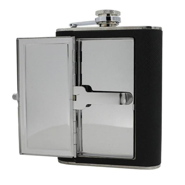 Cigarettes Case Hip Flask - Indigo-Temple